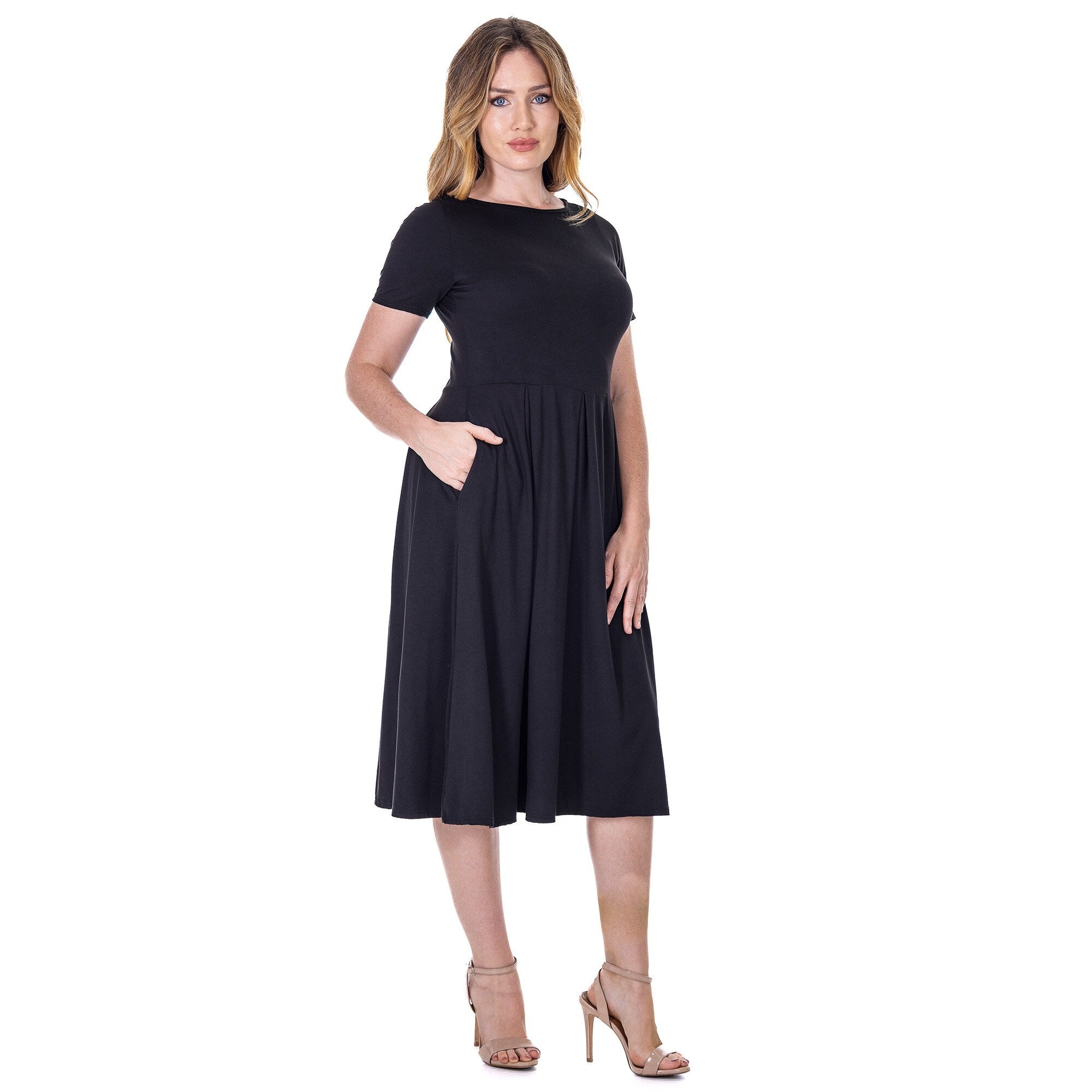 24seven-Comfort-Apparel-Midi-Dress-with-Short-Sleeves-and-Pocket-Detail_c3218203-d389-4881-a311-834979f54416