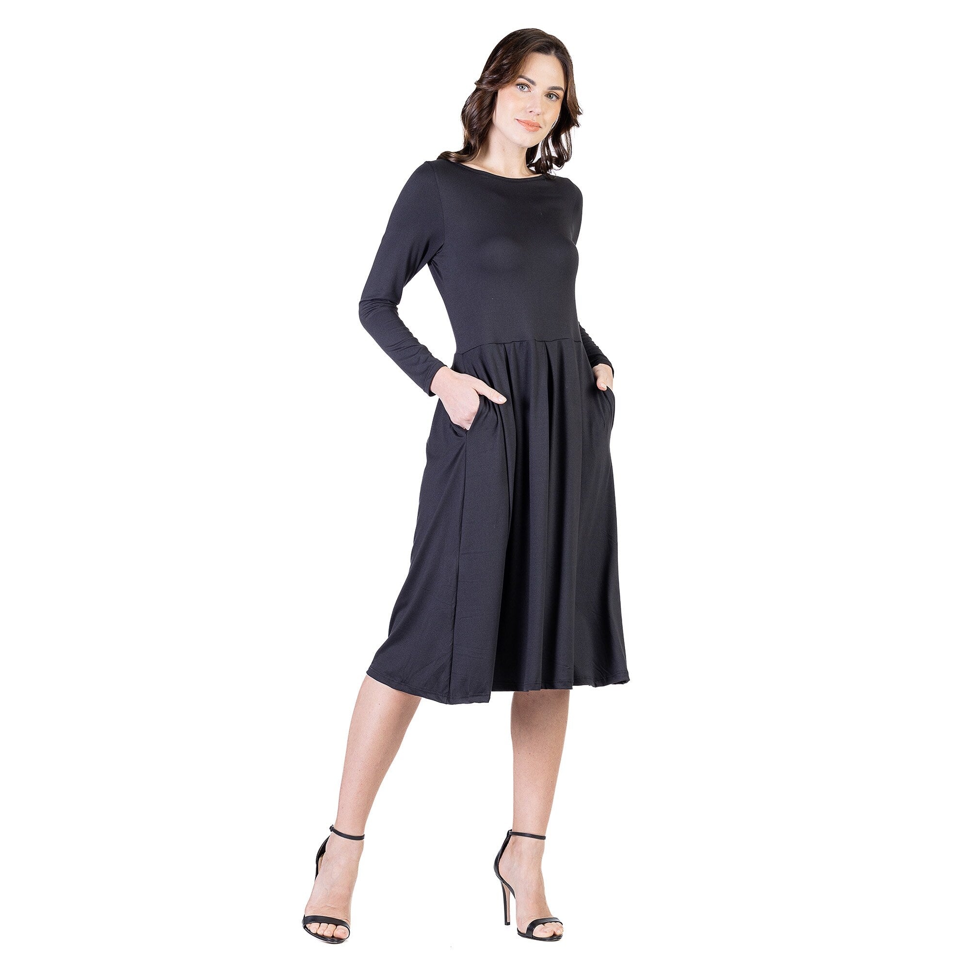 24seven-Comfort-Apparel-Midi-Length-Fit-N-Flare-Pocket-Dress_2977d0e7-7bf5-4d0f-8eb1-1e3323f925c7